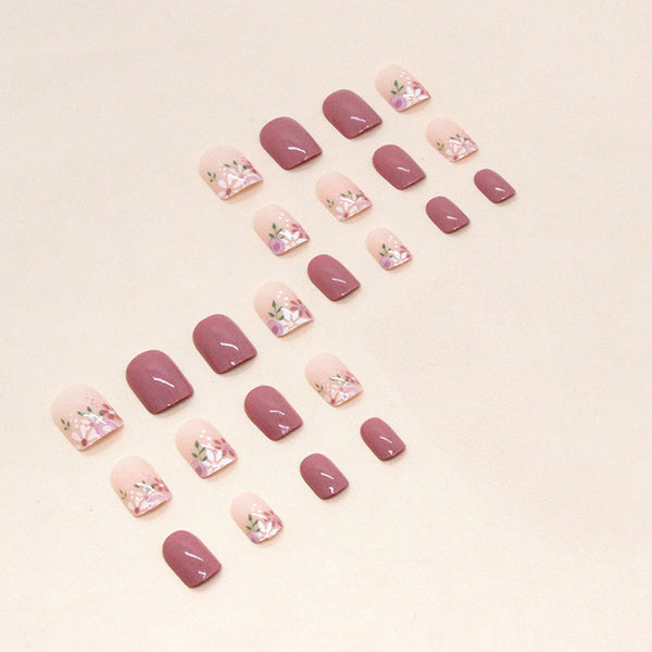 12 Sizes-24 Pcs Press On Nails W784