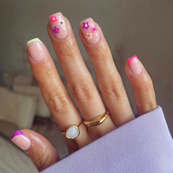 12 Sizes-24 Pcs Press On Nails C376