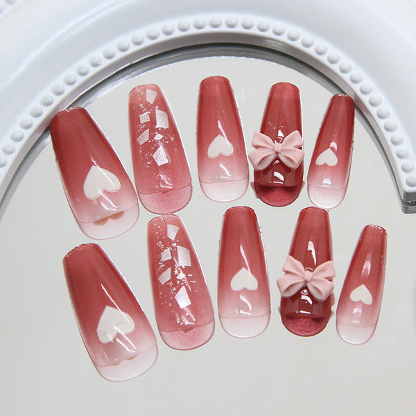 12 Sizes-24 Pcs Press On Nails Z1019