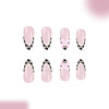 12 Sizes-24 Pcs Press On Nails C1352