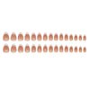 12 Sizes-24 Pcs Press On Nails W1594