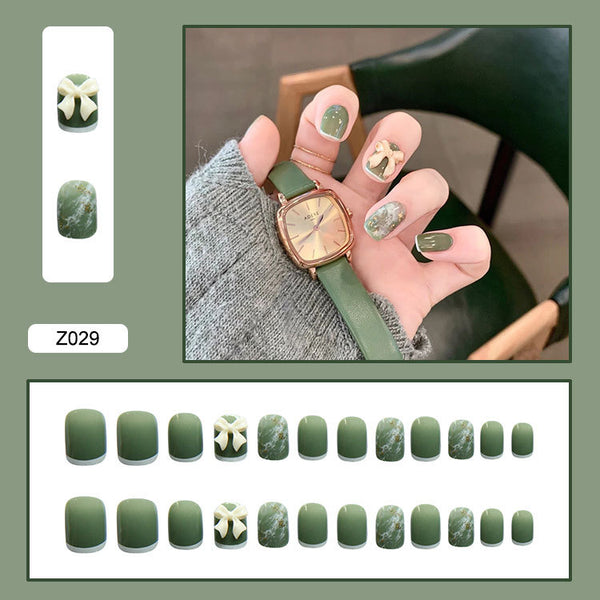 12 Sizes-24 Pcs Press On Nails Z001