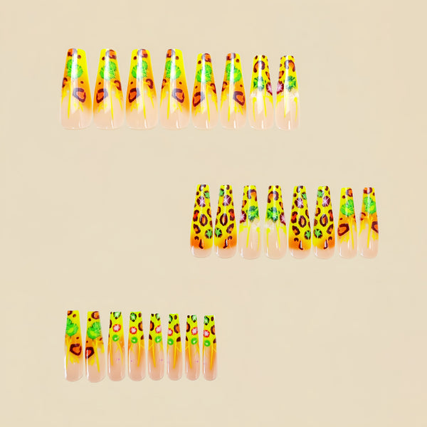12 Sizes-24 Pcs Press On Nails Y707