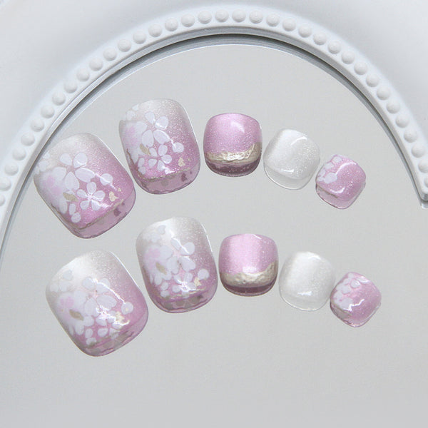 12 Sizes-24 Pcs Press On Nails F199