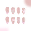 12 Sizes-24 Pcs Press On Nails C623