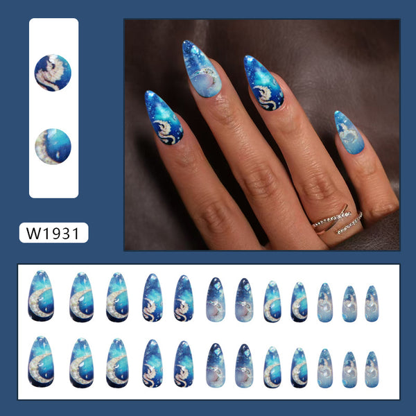 12 Sizes-24 Pcs Press On Nails W1931