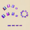12 Sizes-24 Pcs Press On Nails MJ01