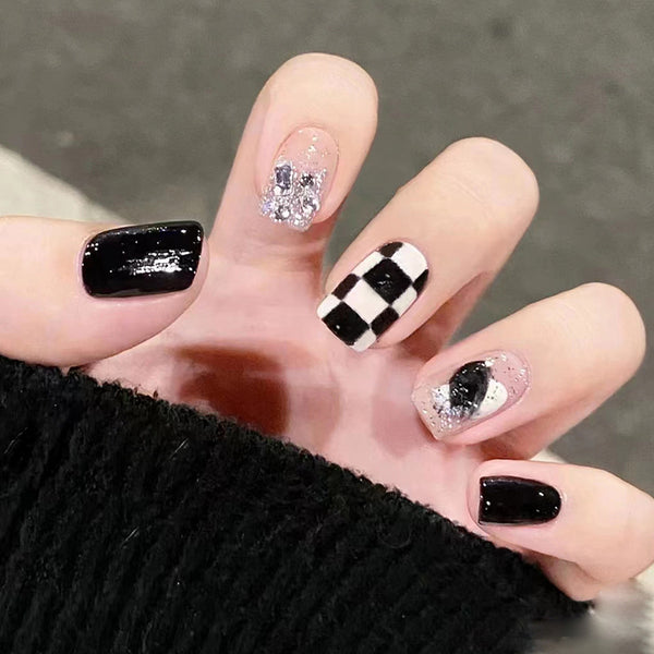 12 Sizes-24 Pcs Press On Nails R652