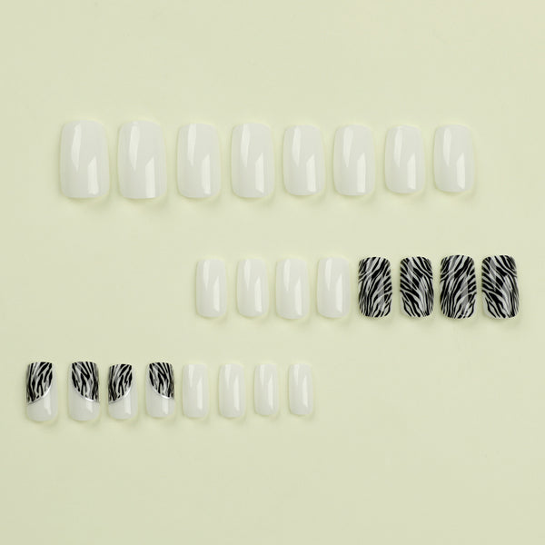 12 Sizes-24 Pcs Press On Nails JP2813