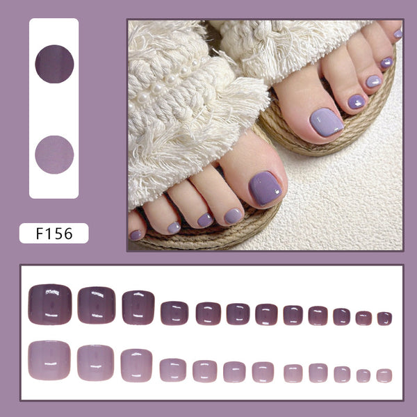12 Sizes-24 Pcs Press On Nails F156