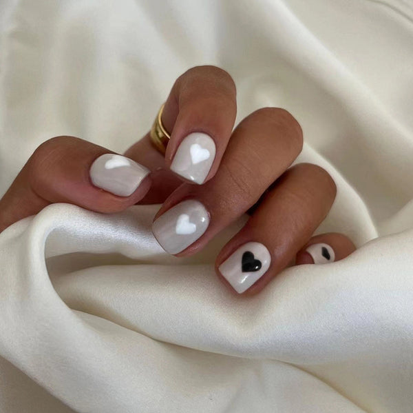 12 Sizes-24 Pcs Press On Nails W1436