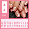 12 Sizes-24 Pcs Press On Nails C903