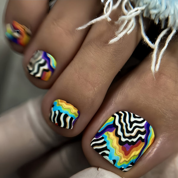 12 Sizes-24 Pcs Press On Nails Y604