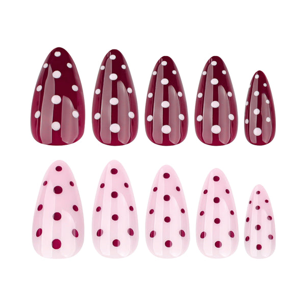 12 Sizes-24 Pcs Press On Nails JP4004