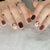 12 Sizes-24 Pcs Press On Nails R844