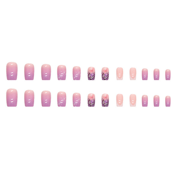 12 Sizes-24 Pcs Press On Nails W436
