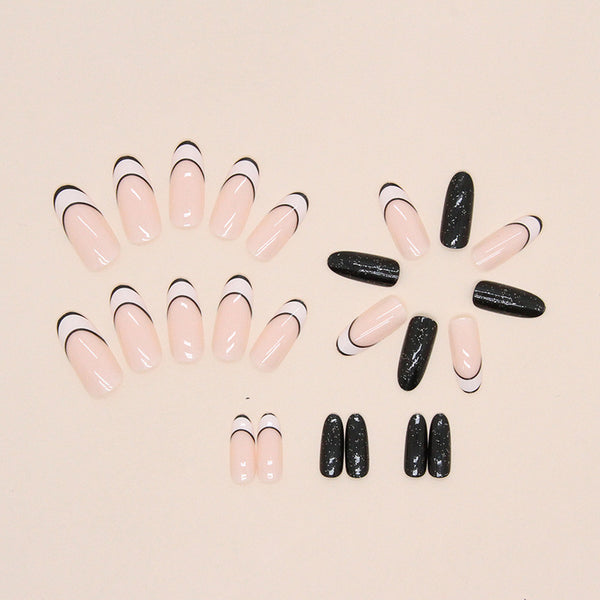 12 Sizes-24 Pcs Press On Nails W939