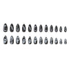 12 Sizes-24 Pcs Press On Nails W830