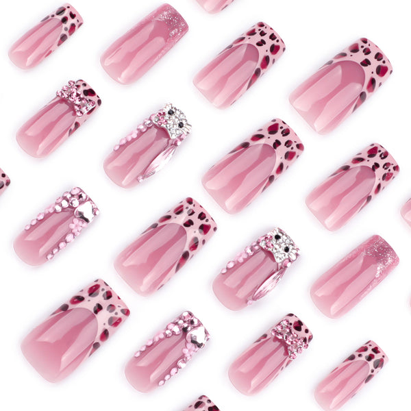 12 Sizes-24 Pcs Press On Nails JP3677