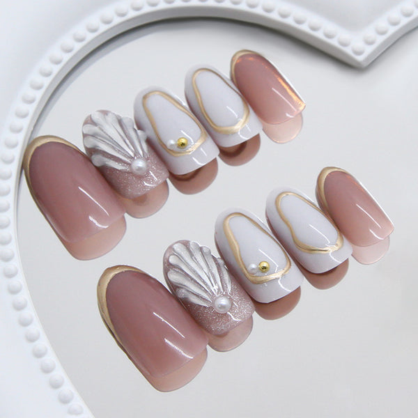 12 Sizes-24 Pcs Press On Nails Z1039