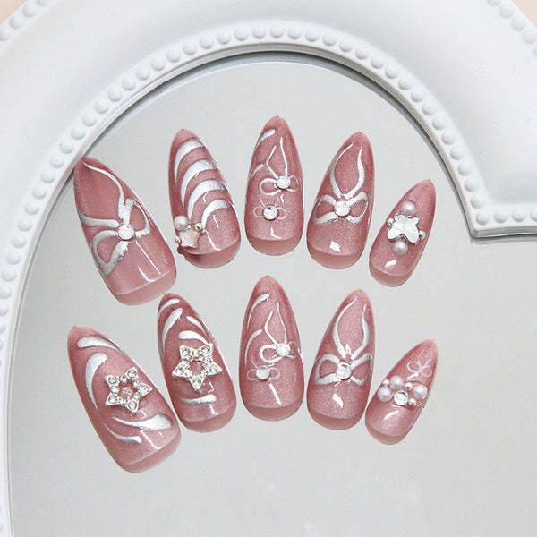 12 Sizes-24 Pcs Press On Nails Z1107
