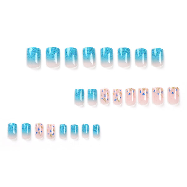 12 Sizes-24 Pcs Press On Nails JP2707