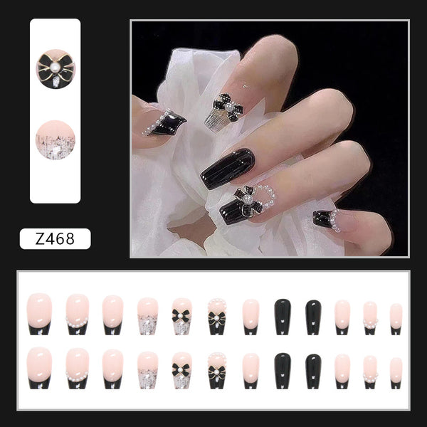 12 Sizes-24 Pcs Press On Nails Z468