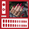 12 Sizes-24 Pcs Press On Nails W1519