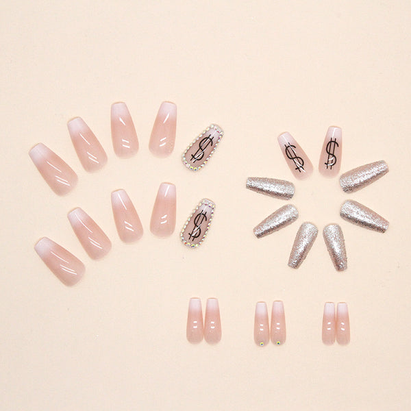 12 Sizes-24 Pcs Press On Nails Z608
