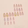 12 Sizes-24 Pcs Press On Nails W1738