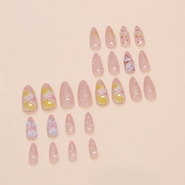 12 Sizes-24 Pcs Press On Nails W1738