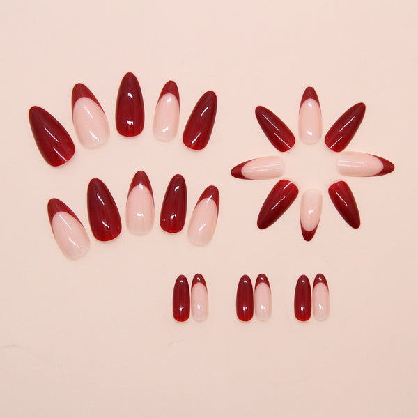 12 Sizes-24 Pcs Press On Nails W1871