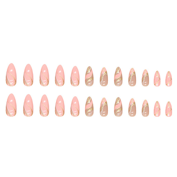 12 Sizes-24 Pcs Press On Nails W459