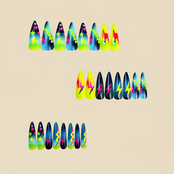 12 Sizes-24 Pcs Press On Nails Y557