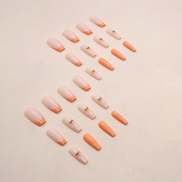 12 Sizes-24 Pcs Press On Nails W1181