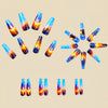 12 Sizes-24 Pcs Press On Nails Y449