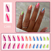 12 Sizes-24 Pcs Press On Nails C389