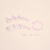 12 Sizes-24 Pcs Press On Nails F073