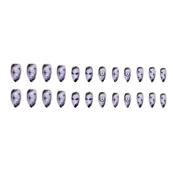 12 Sizes-24 Pcs Press On Nails W824