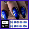 12 Sizes-24 Pcs Press On Nails Y197