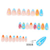 12 Sizes-24 Pcs Press On Nails JP3900
