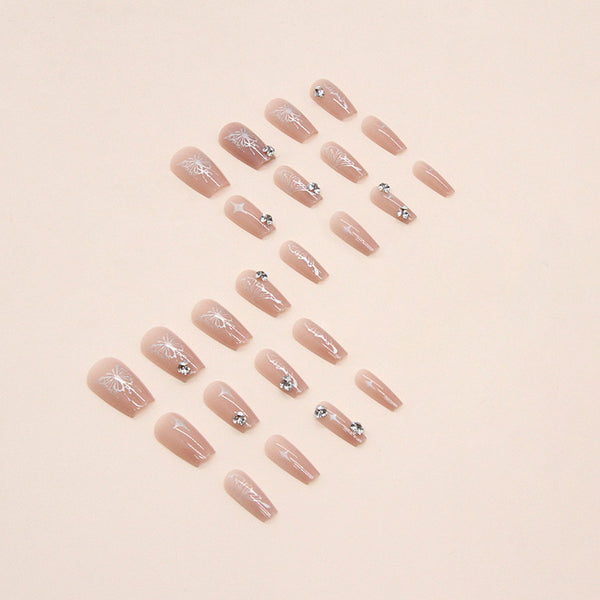 12 Sizes-24 Pcs Press On Nails Z642