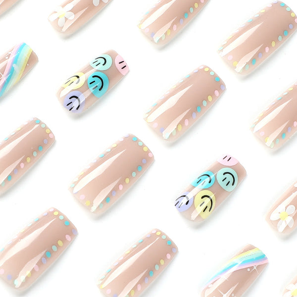12 Sizes-24 Pcs Press On Nails JP2487
