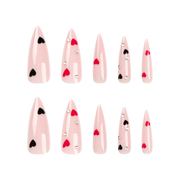 12 Sizes-24 Pcs Press On Nails JP2727