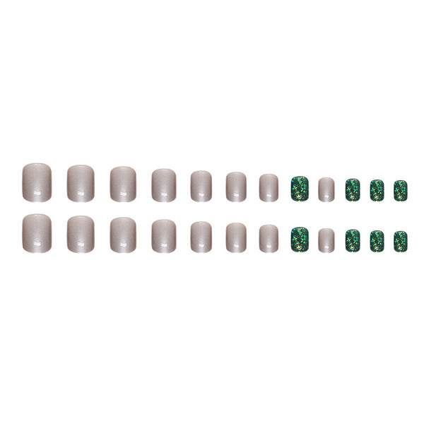 12 Sizes-24 Pcs Press On Nails W1409
