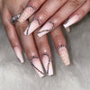 12 Sizes-24 Pcs Press On Nails JP1680