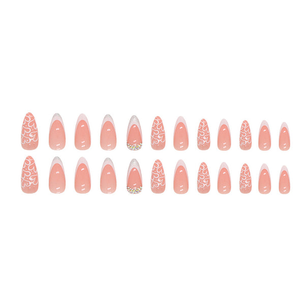 12 Sizes-24 Pcs Press On Nails Z686