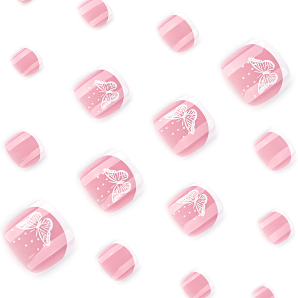 12 Sizes-24 Pcs Press On Nails JP3807