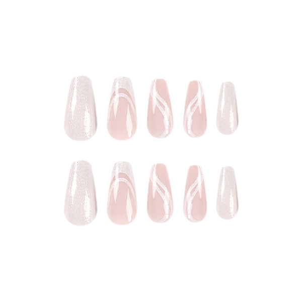 12 Sizes-24 Pcs Press On Nails JP2288