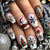 12 Sizes-24 Pcs Press On Nails Y1407